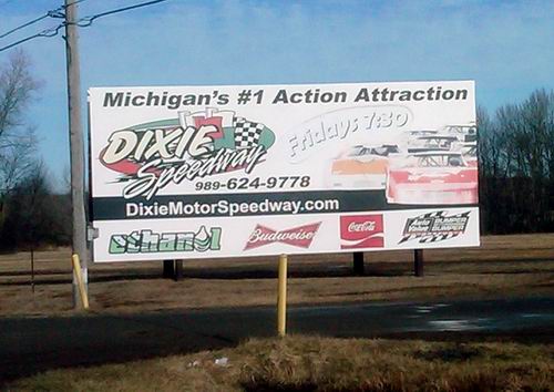 Dixie Motor Speedway - Sign From Randy